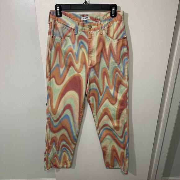 Womens Wrangler Wild West 603 High Rise Straight Jeans Sz 30 Anthropologie Retro - Picture 3 of 7